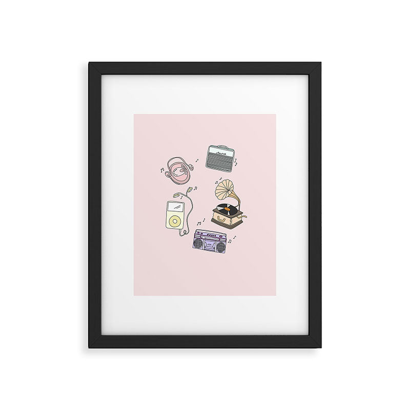 MUSIC PLAYERS Framed Art Print Gallery Image 5