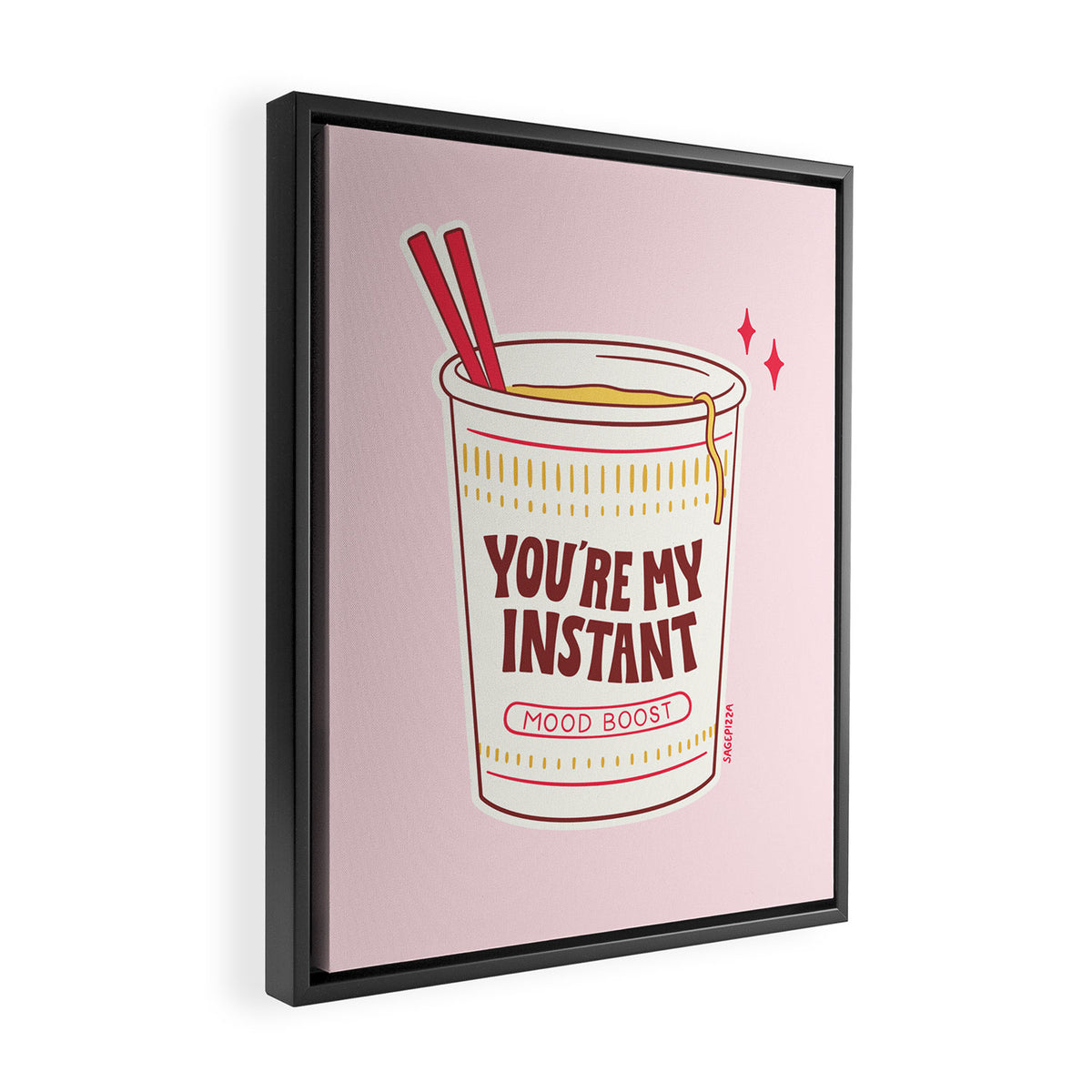 MY INSTANT MOOD BOOST Framed Canvas Print Gallery Image 2