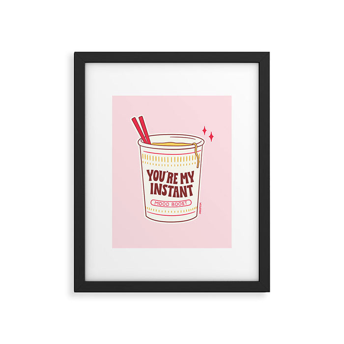 MY INSTANT MOOD BOOST Framed Art Print Gallery Image 1