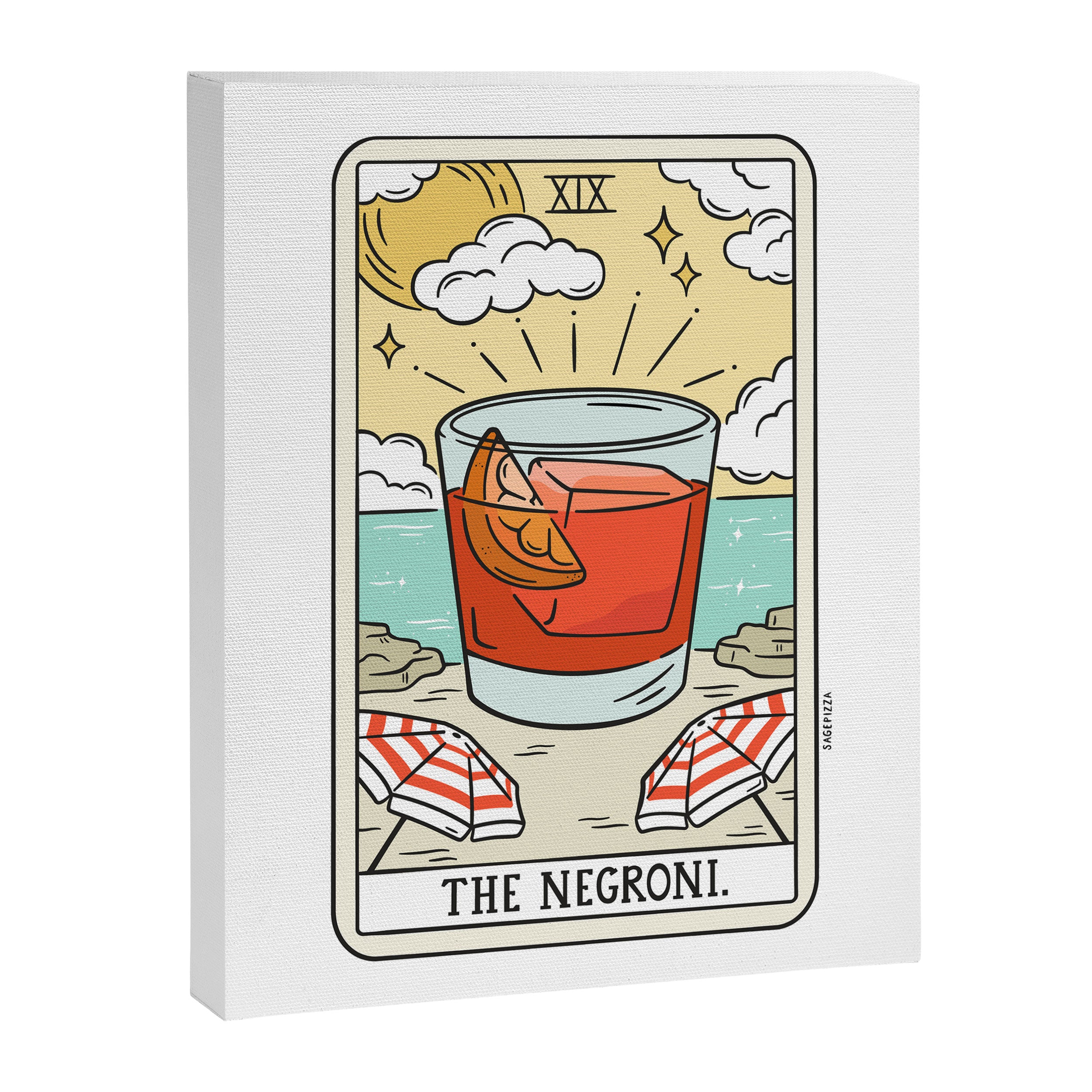 NEGRONI READING Canvas Print Gallery Image 8