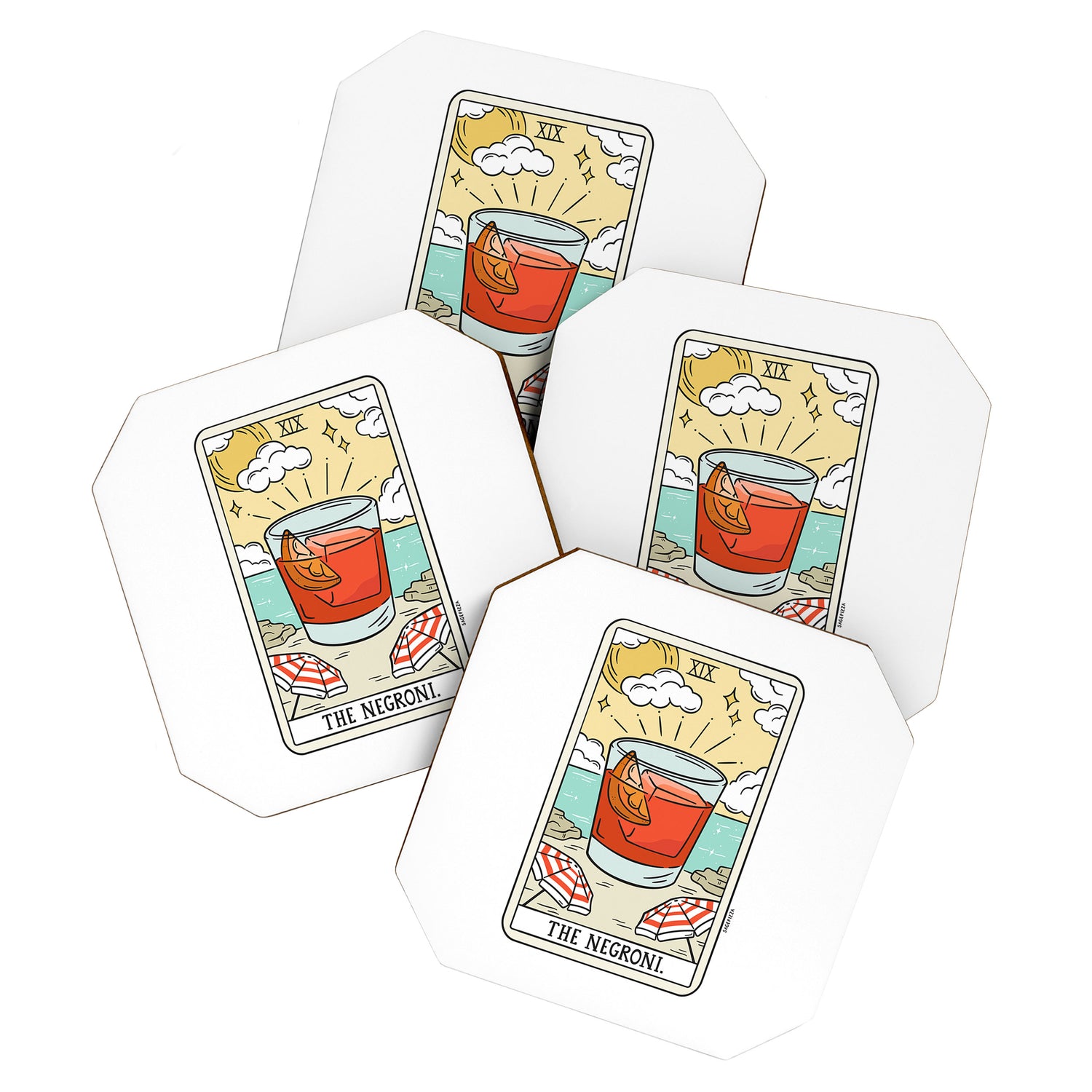 NEGRONI READING Coaster Gallery Image 1