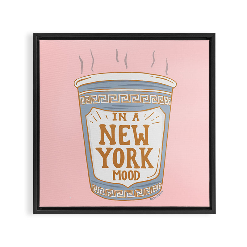 NEW YORK MOOD Framed Canvas Print Gallery Image 3