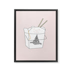 NICE TAKEOUT Framed Canvas Print Gallery Image 6