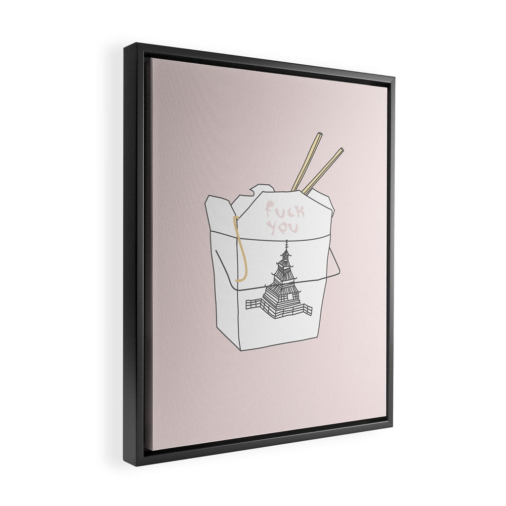 NICE TAKEOUT Framed Canvas Print Gallery Image 2
