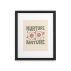 NURTURE NATURE (IN GREEN AND MAUVE) Framed Art Print Gallery Image 6