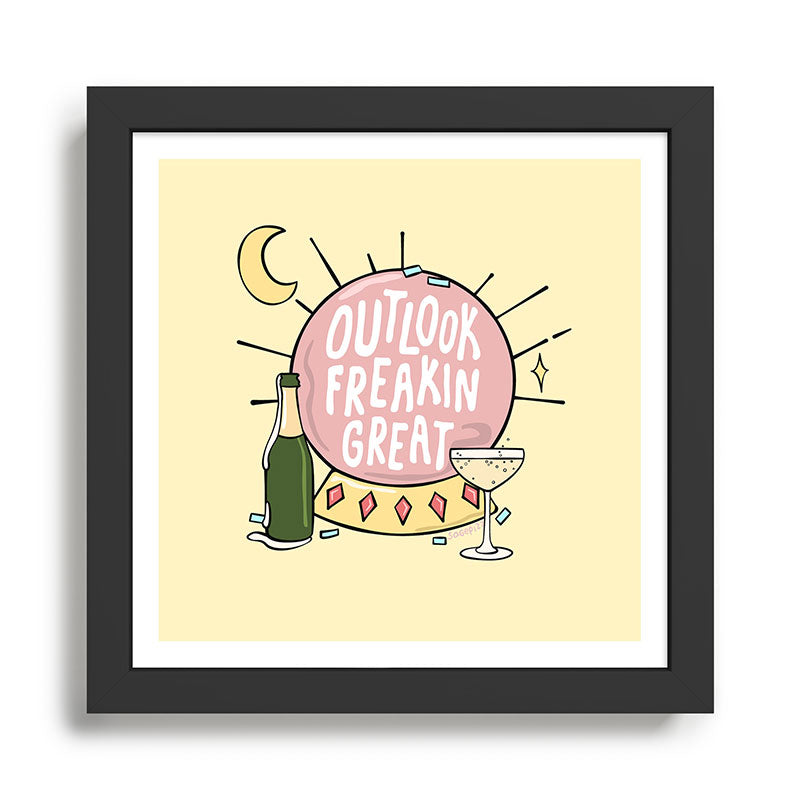 OUTLOOK FREAKIN GREAT Framed Art Print Gallery Image 1