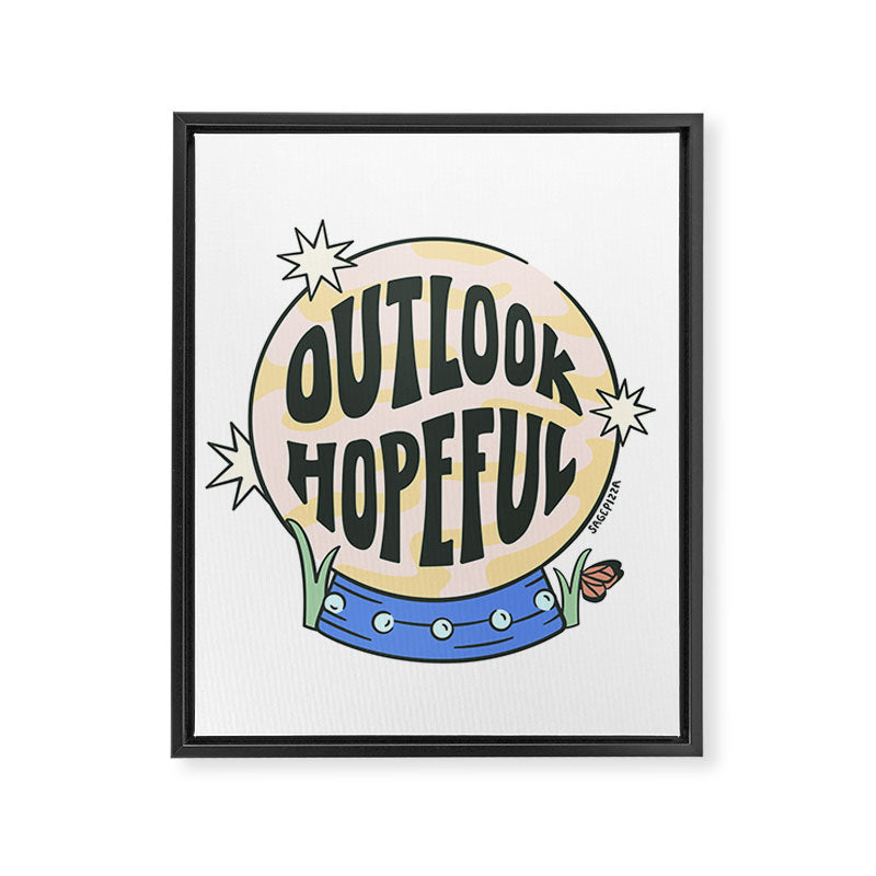 OUTLOOK HOPEFUL Framed Canvas Print Gallery Image 8