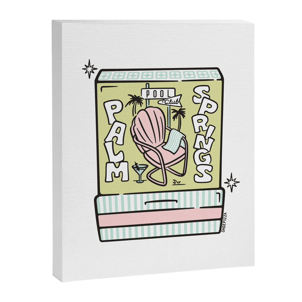 Palm Springs Matchbook Canvas Print Gallery Image 6