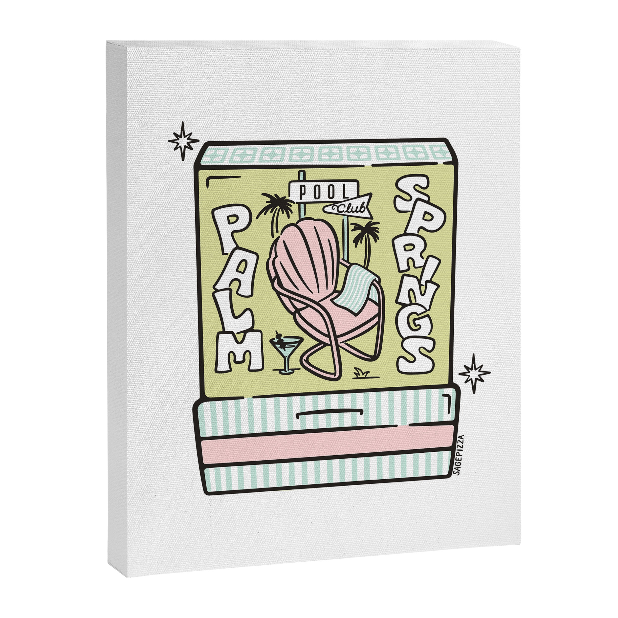 Palm Springs Matchbook Canvas Print Gallery Image 6
