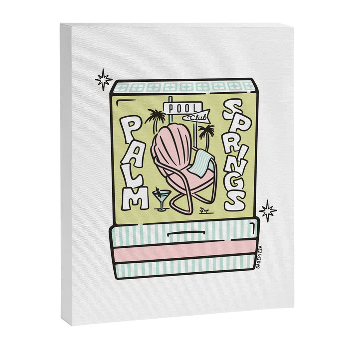 Palm Springs Matchbook Canvas Print Gallery Image 1