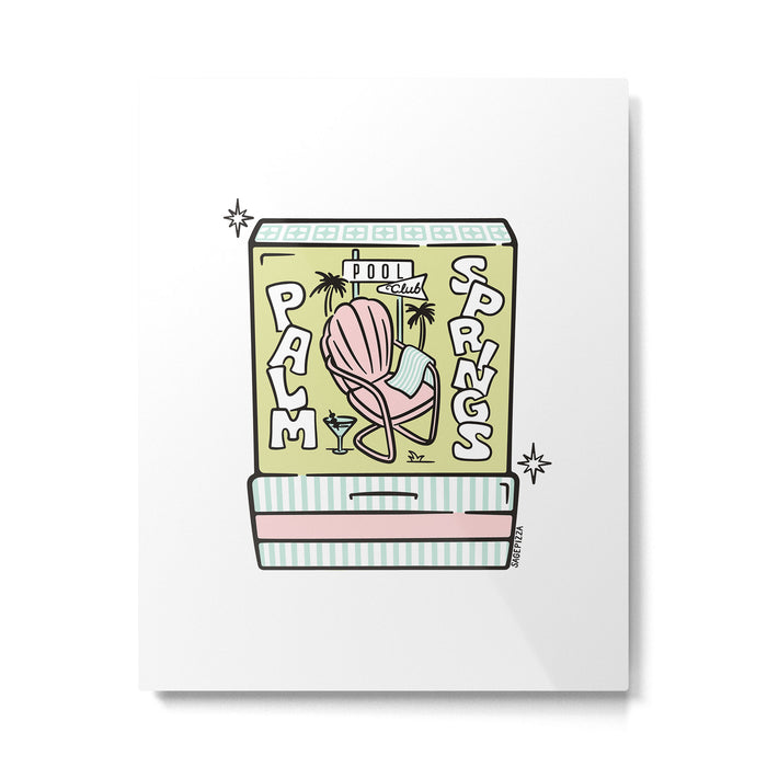 Palm Springs Matchbook Metal Print Gallery Image 1