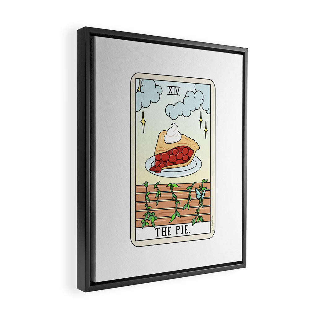 PIE READING Framed Canvas Print Gallery Image 2