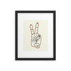 PISCES (Peace Sign Collection) Framed Art Print Gallery Image 5
