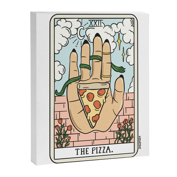 PIZZA READING (LIGHT) Canvas Print Gallery Image 1
