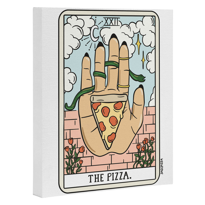 PIZZA READING (LIGHT) Canvas Print Gallery Image 1