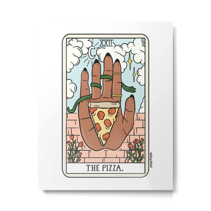 PIZZA READING (DARK) Metal Print Gallery Image 1