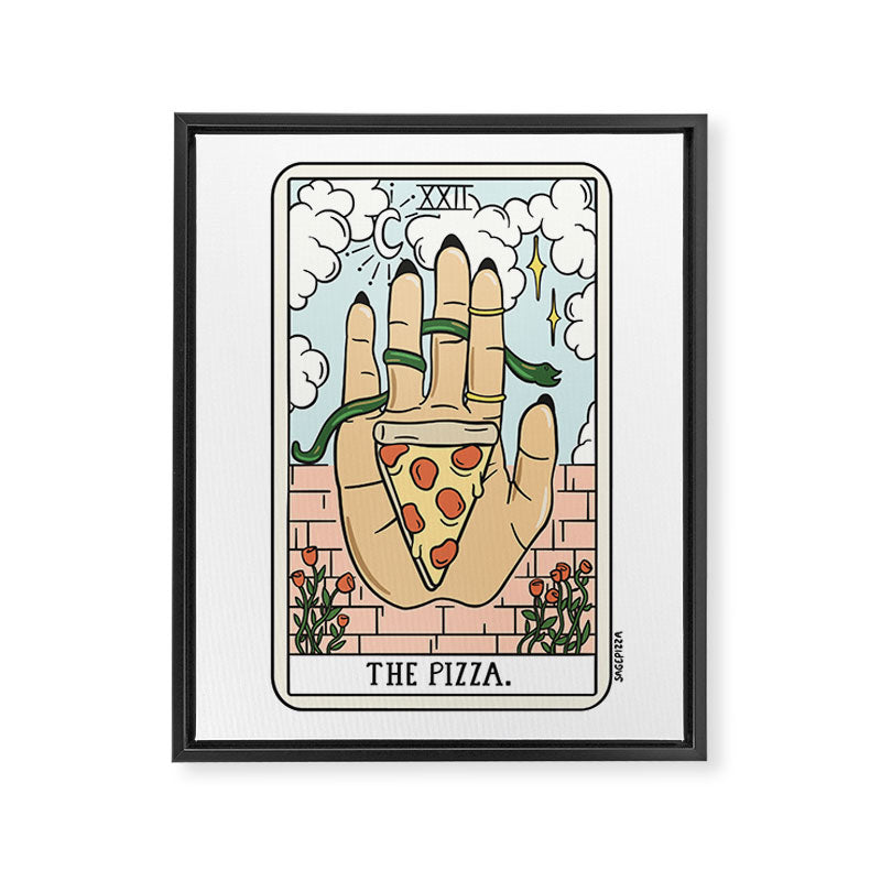 PIZZA READING (LIGHT) Framed Canvas Print Gallery Image 6