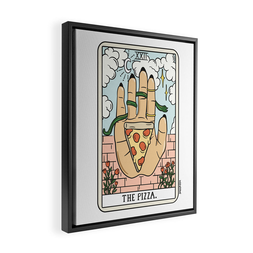 PIZZA READING (LIGHT) Framed Canvas Print Gallery Image 2