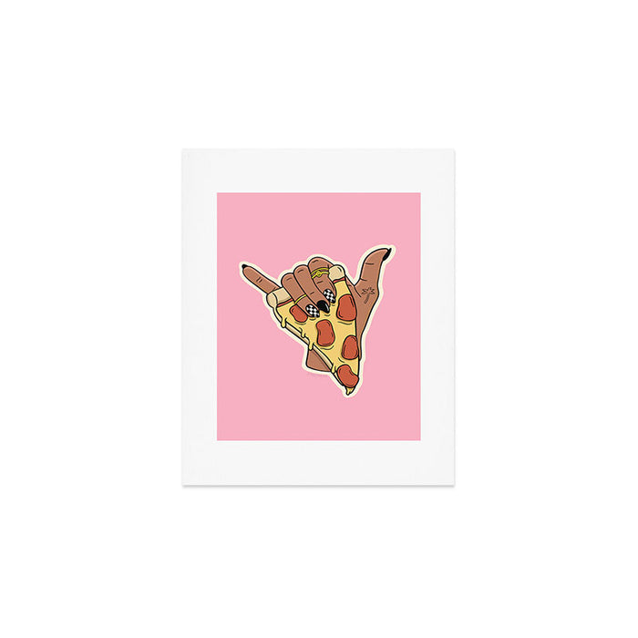 PIZZA SHAKA (DARK) Art Print Gallery Image 1