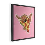 PIZZA SHAKA (DARK) Framed Canvas Print Gallery Image 2