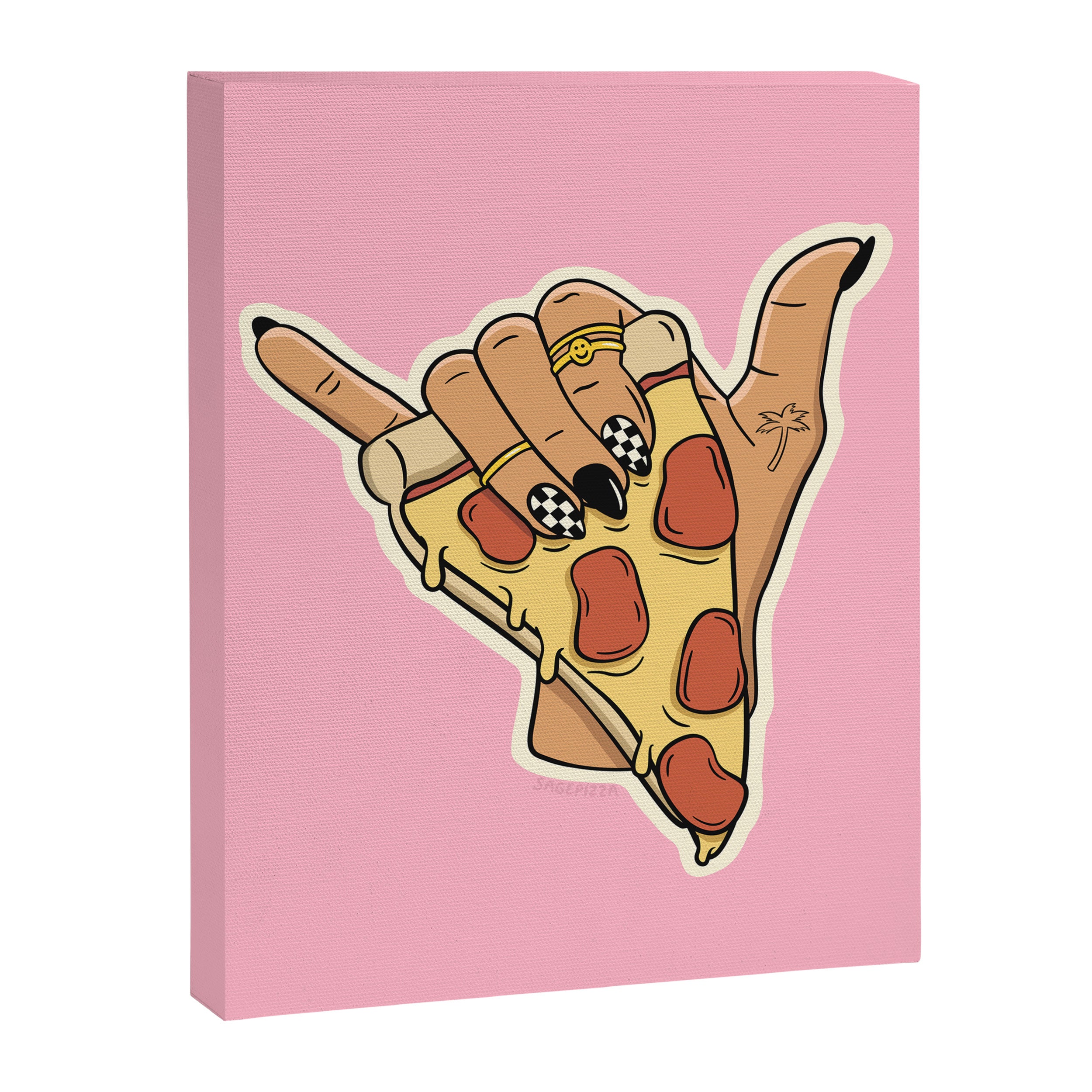 PIZZA SHAKA (LIGHT) Canvas Print Gallery Image 8