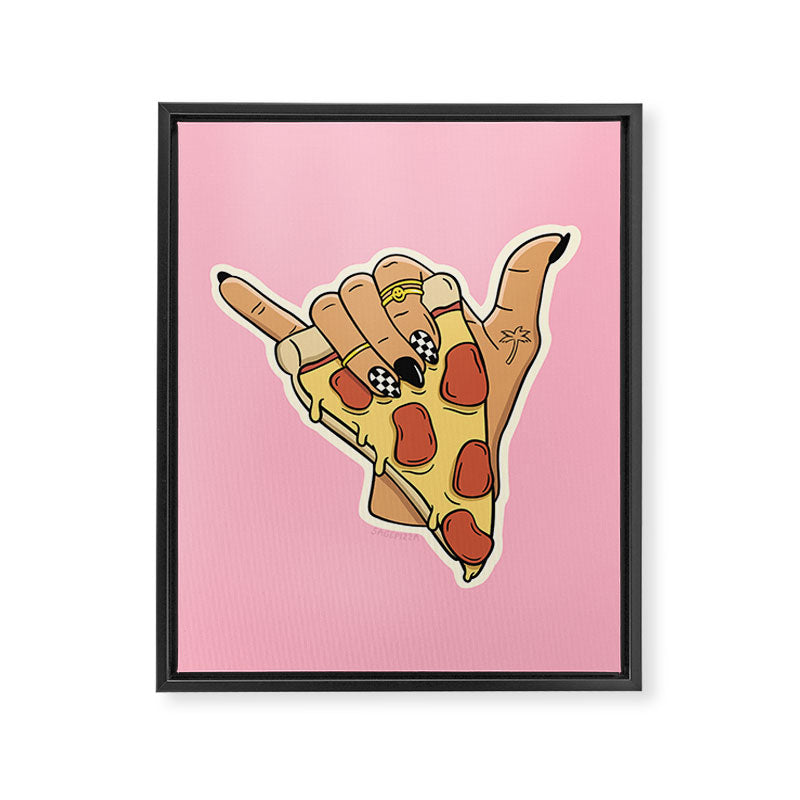 PIZZA SHAKA (LIGHT) Framed Canvas Print Gallery Image 8