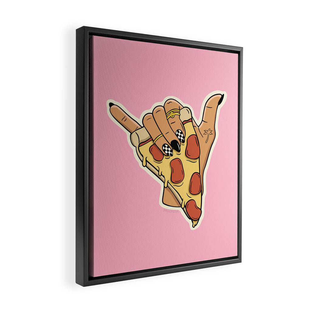 PIZZA SHAKA (LIGHT) Framed Canvas Print Gallery Image 2