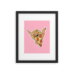 PIZZA SHAKA (LIGHT) Framed Art Print Gallery Image 6