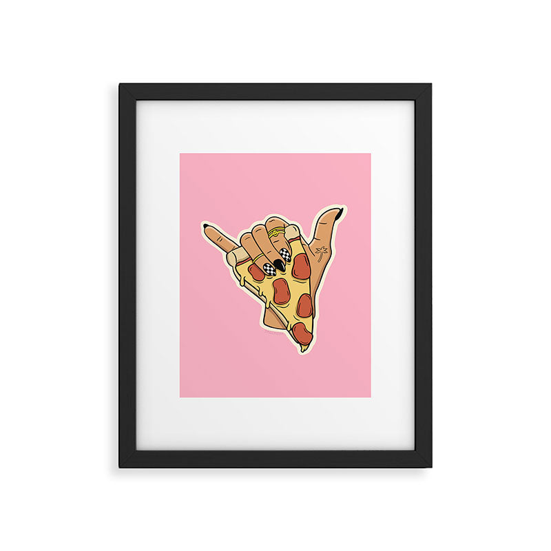PIZZA SHAKA (LIGHT) Framed Art Print Gallery Image 6