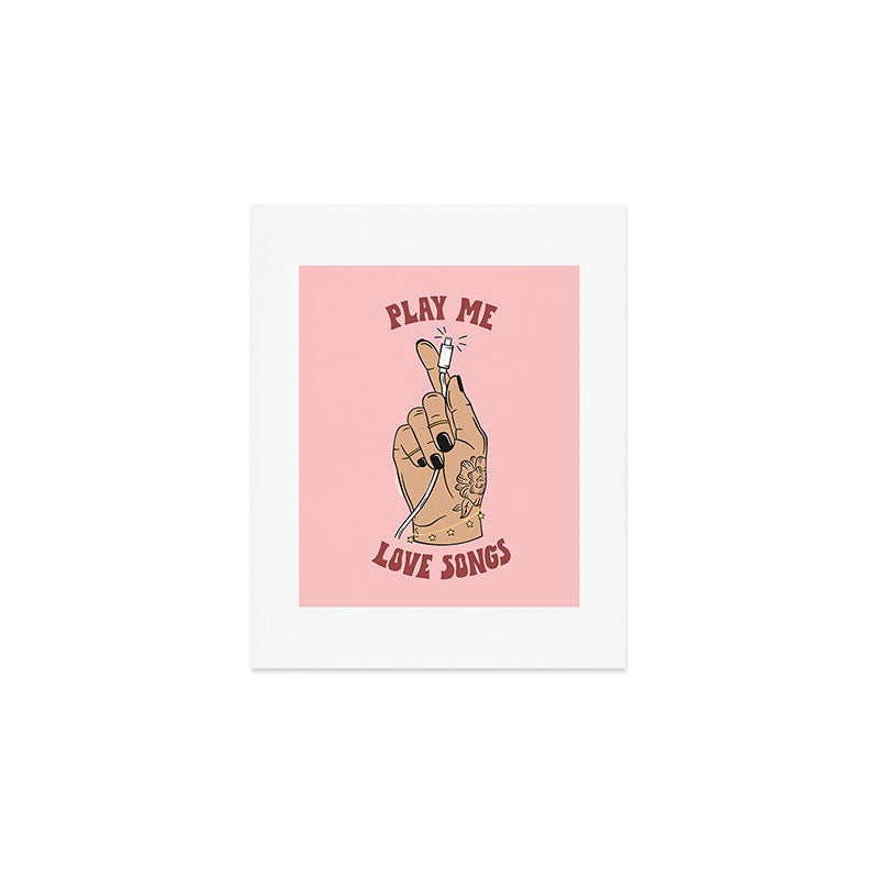 PLAY ME LOVE SONGS Art Print Gallery Image 1