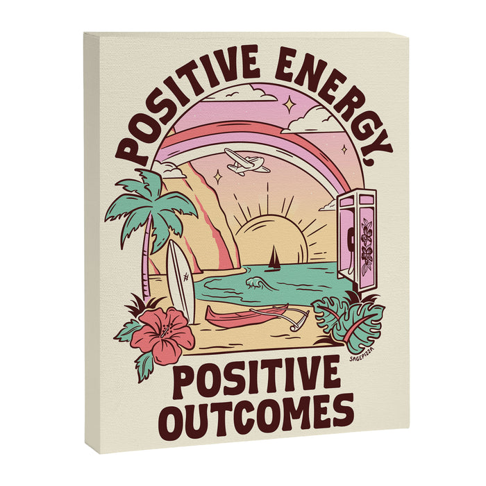 Positive Energy Positive Outcomes Canvas Print Gallery Image 1