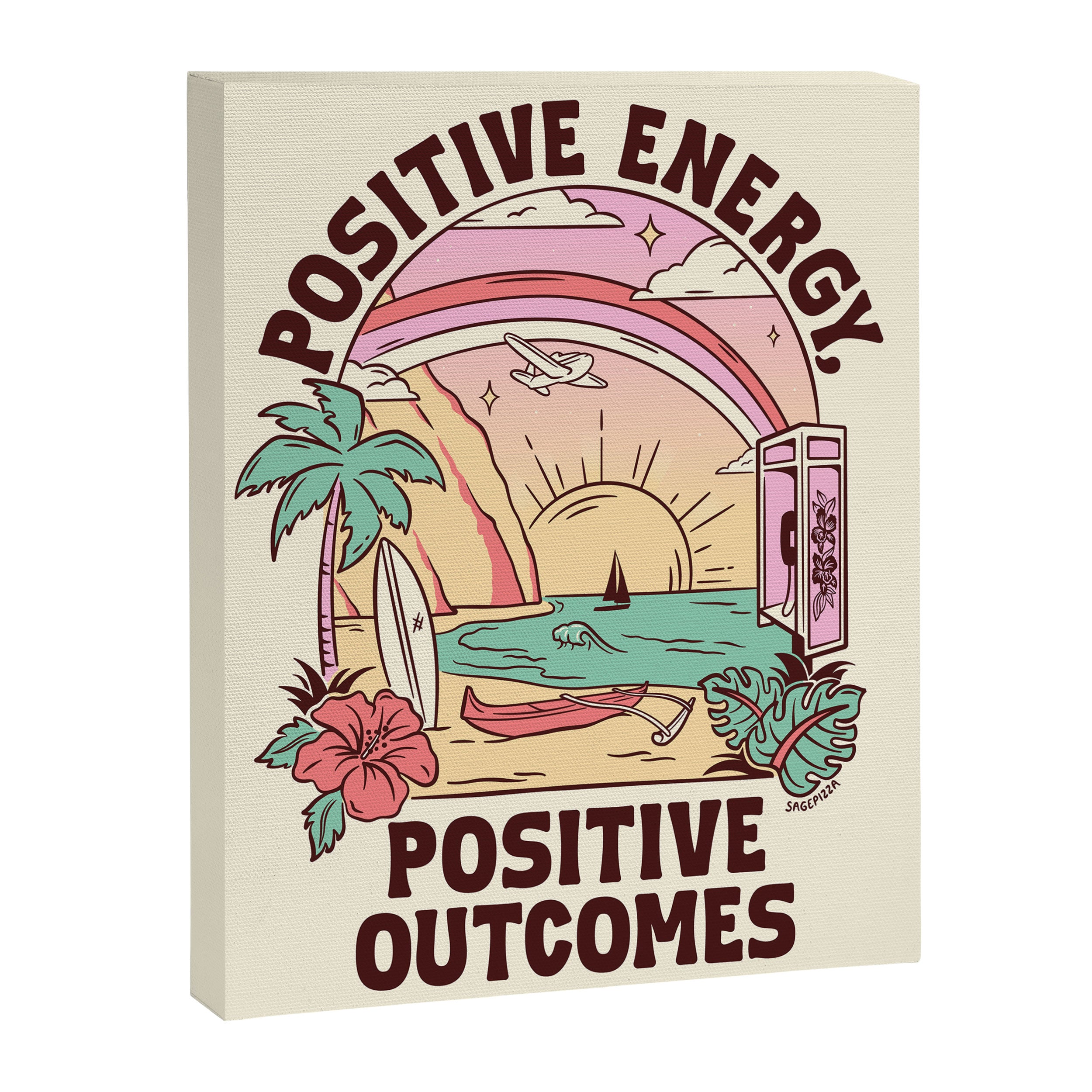 Positive Energy Positive Outcomes Canvas Print Gallery Image 6