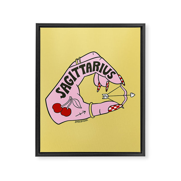 SAGITTARIUS Framed Canvas Print Gallery Image 1
