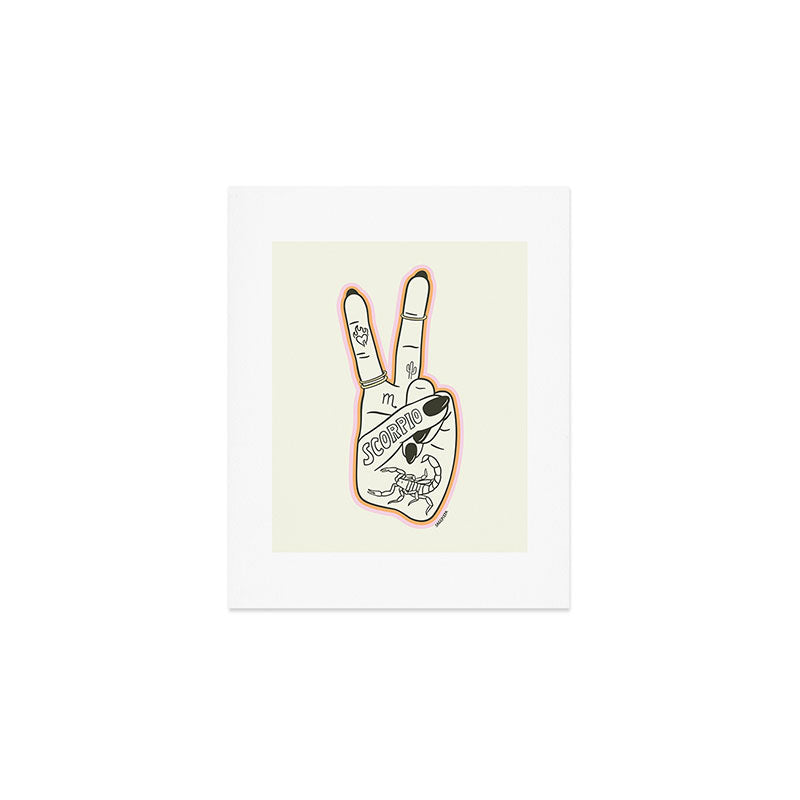 SCORPIO HAND Art Print Gallery Image 1