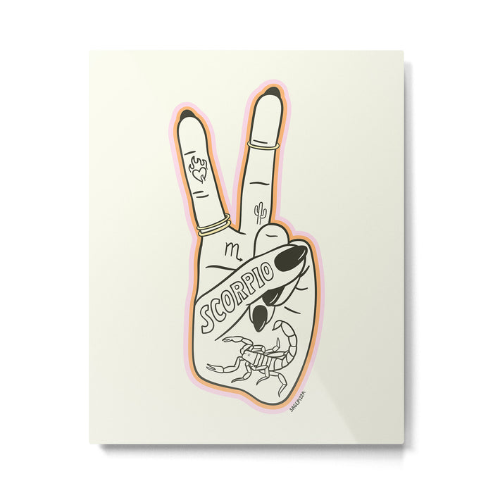 SCORPIO HAND Metal Print Gallery Image 1