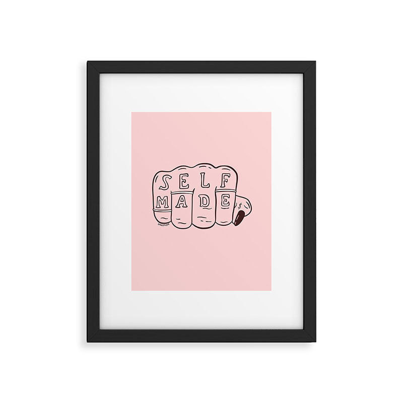 SELF MADE Framed Art Print Gallery Image 6