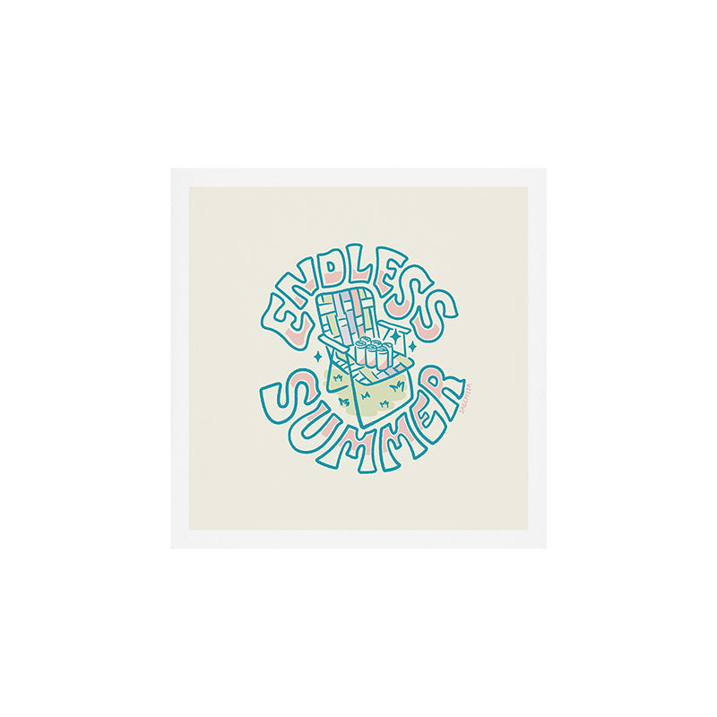 Summer (in Blue) Art Print Gallery Image 1
