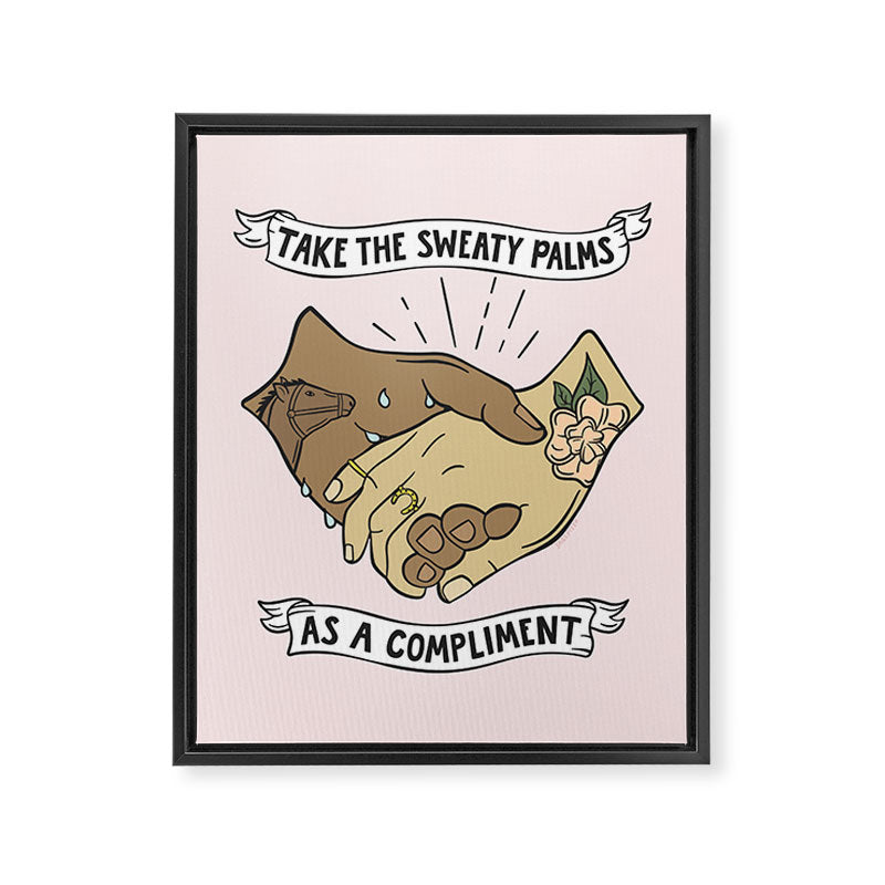 SWEATY PALMS Framed Canvas Print Gallery Image 6