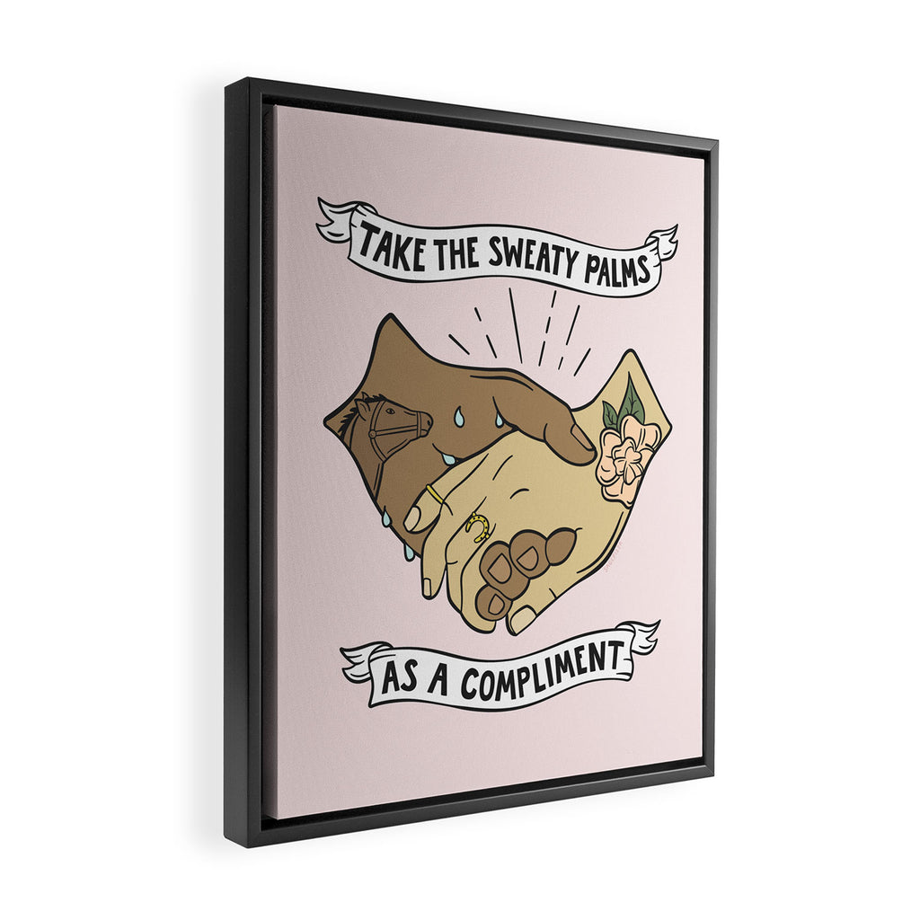 SWEATY PALMS Framed Canvas Print Gallery Image 2