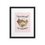 SWEATY PALMS Framed Art Print Gallery Image 5