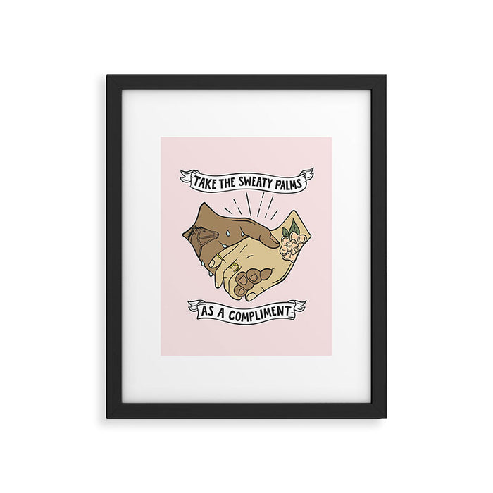 SWEATY PALMS Framed Art Print Gallery Image 1