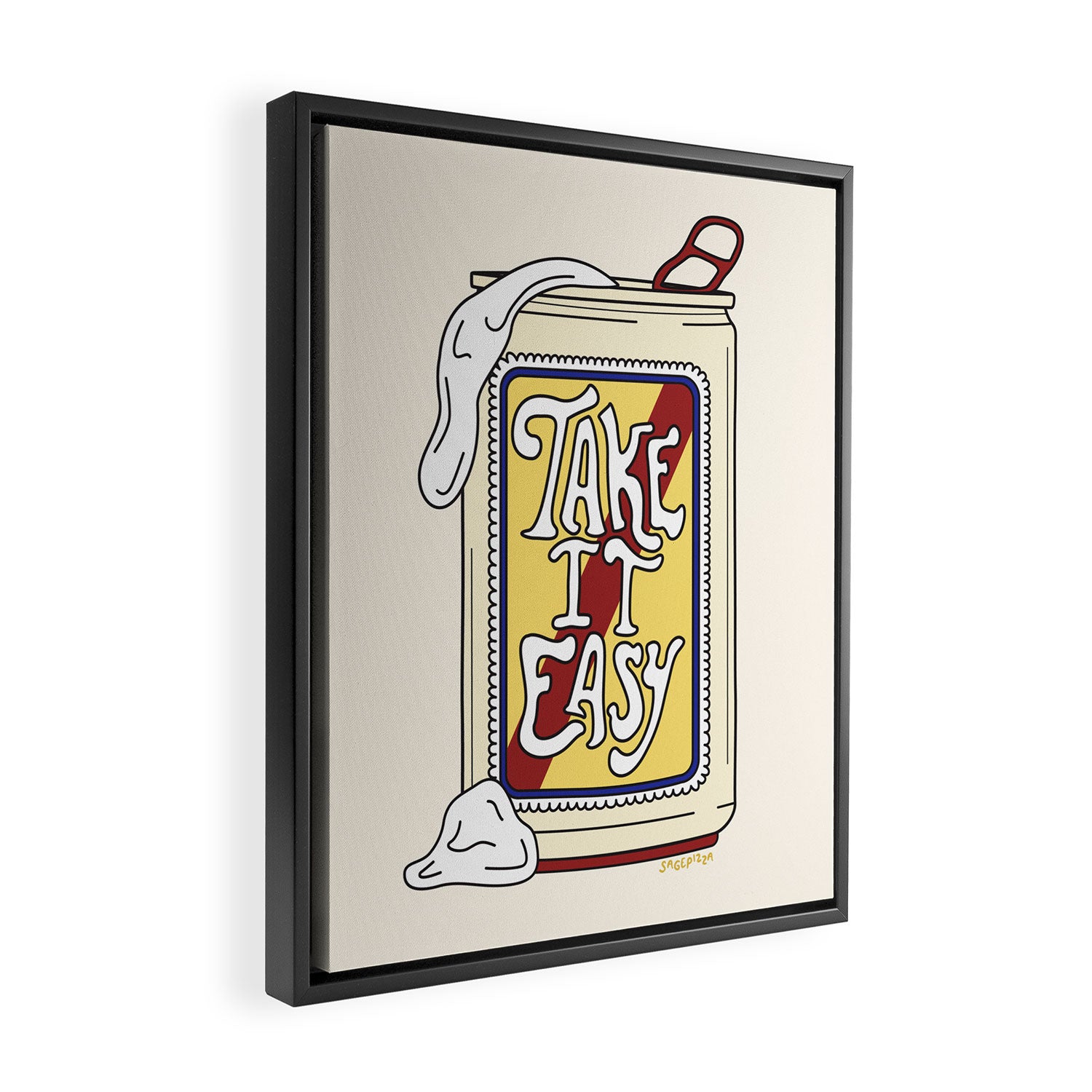 TAKE IT EASY Framed Canvas Print Gallery Image 2