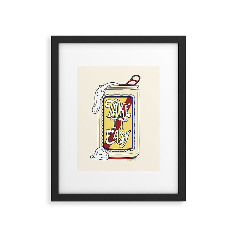 TAKE IT EASY Framed Art Print Gallery Image 5