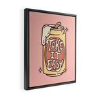 TAKE IT EASY (PINK) Framed Canvas Print Gallery Image 2