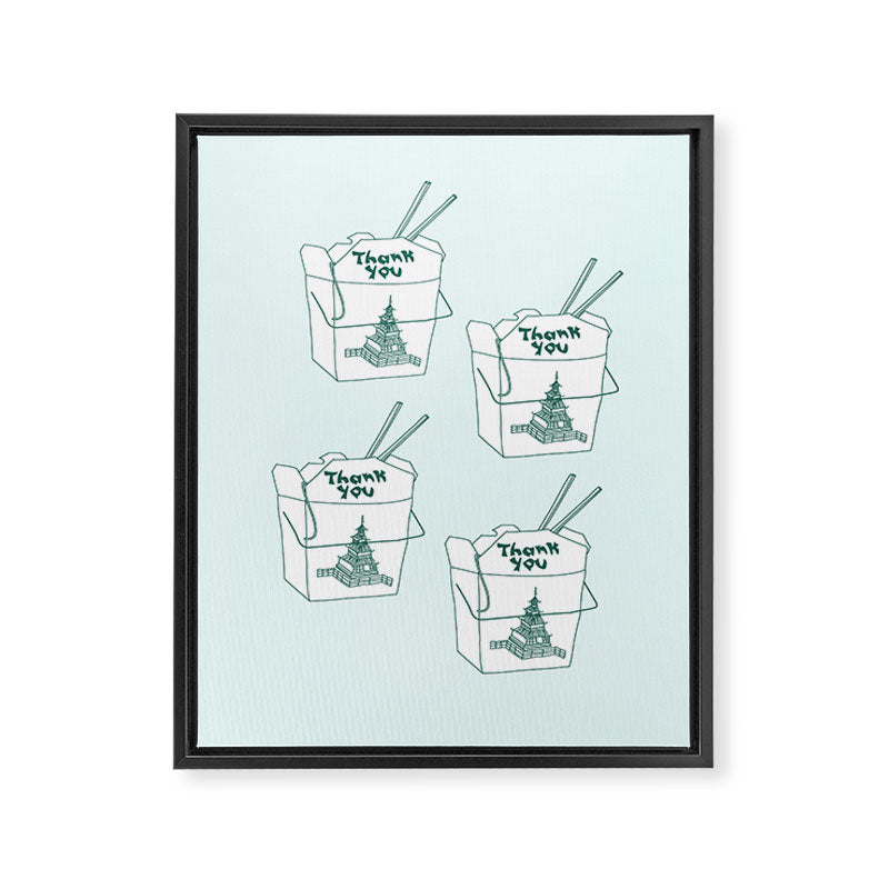 TAKEOUT Framed Canvas Print Gallery Image 6