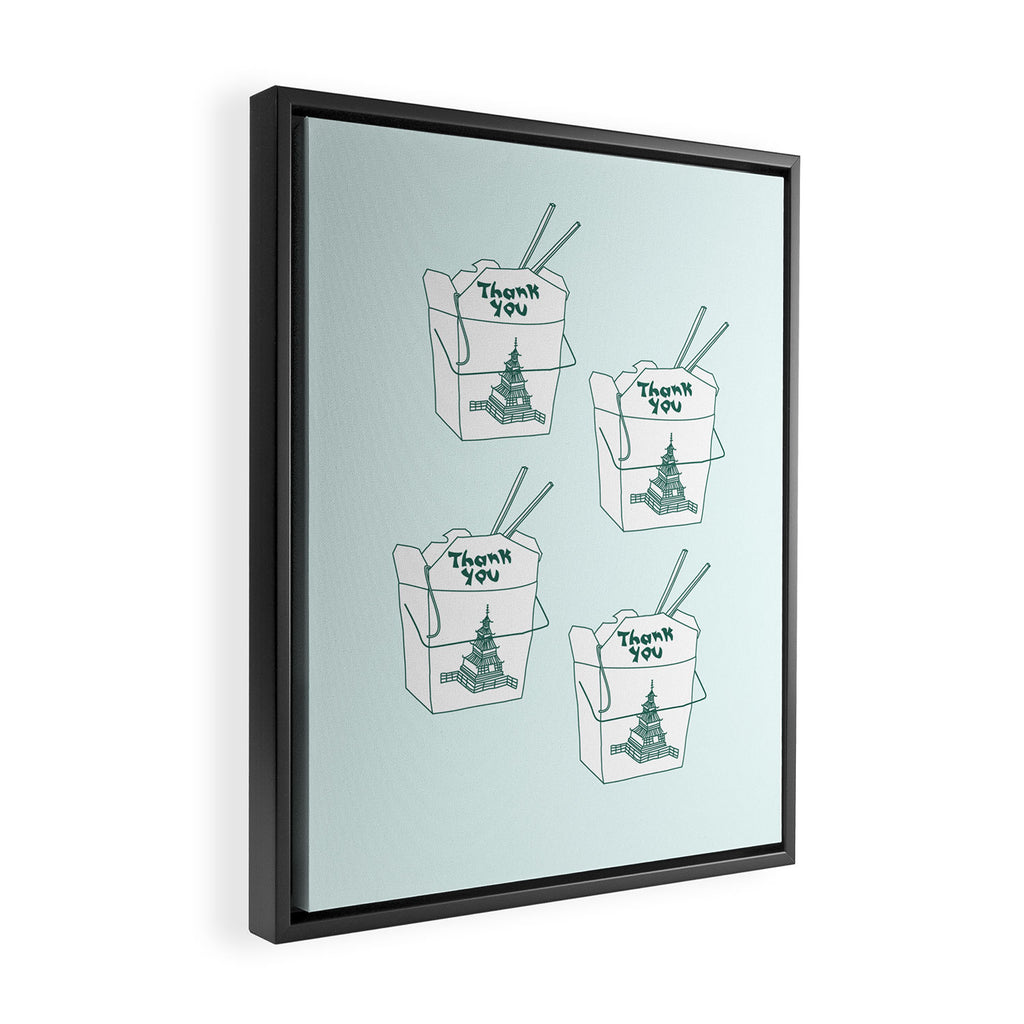 TAKEOUT Framed Canvas Print Gallery Image 2