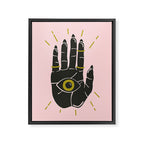 TALK TO THE HAND Framed Canvas Print Gallery Image 6