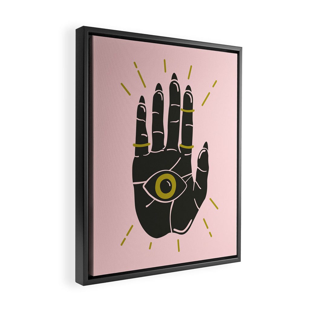 TALK TO THE HAND Framed Canvas Print Gallery Image 2