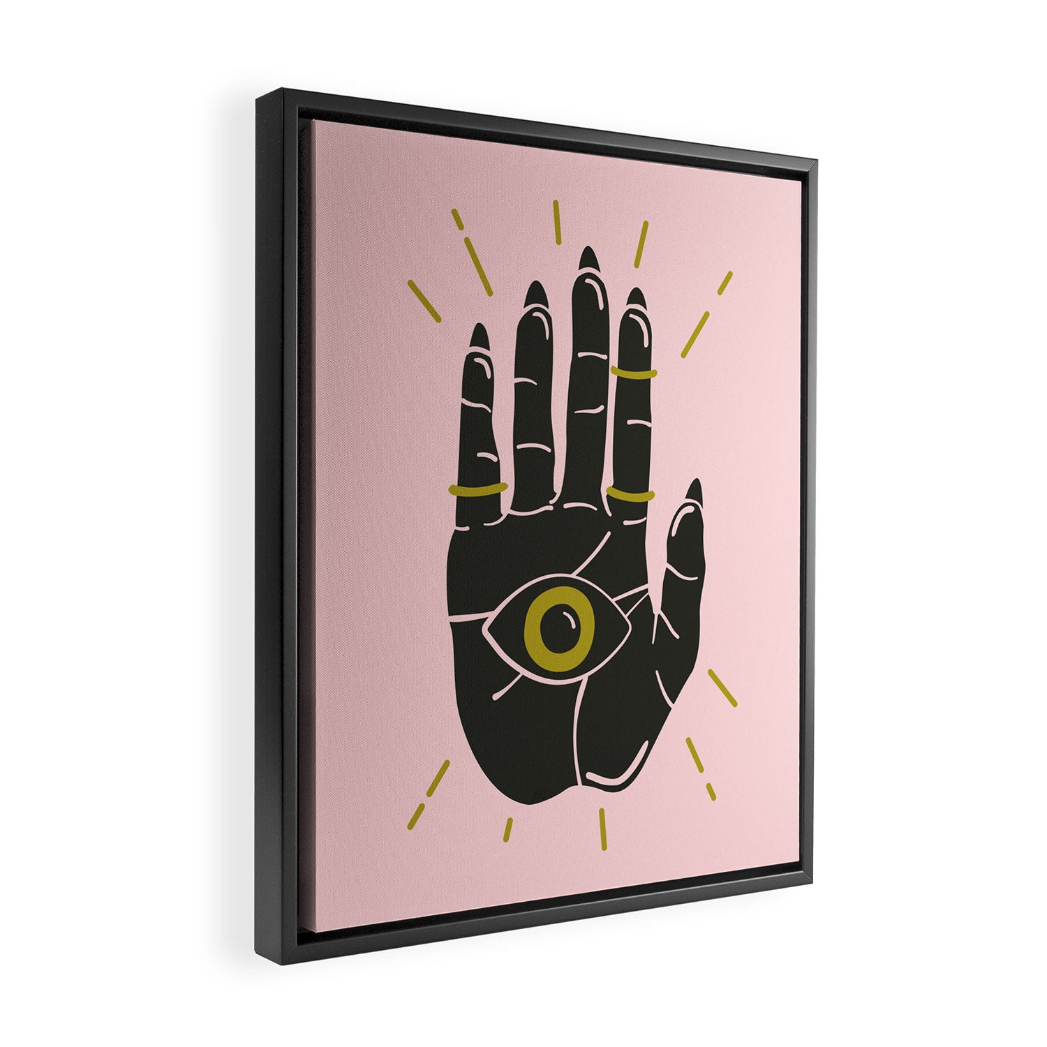 TALK TO THE HAND Framed Canvas Print Gallery Image 2