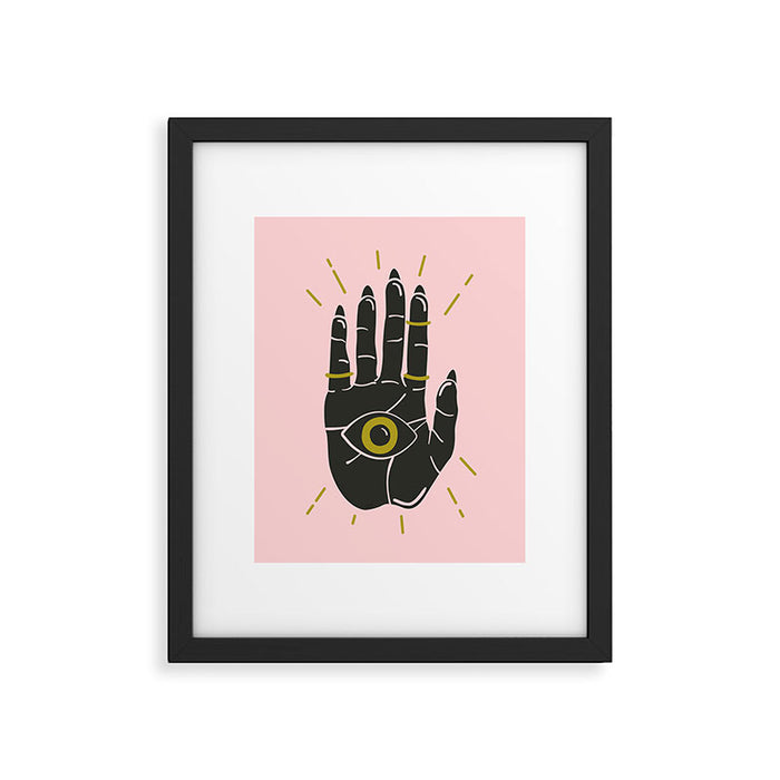 TALK TO THE HAND Framed Art Print Gallery Image 1